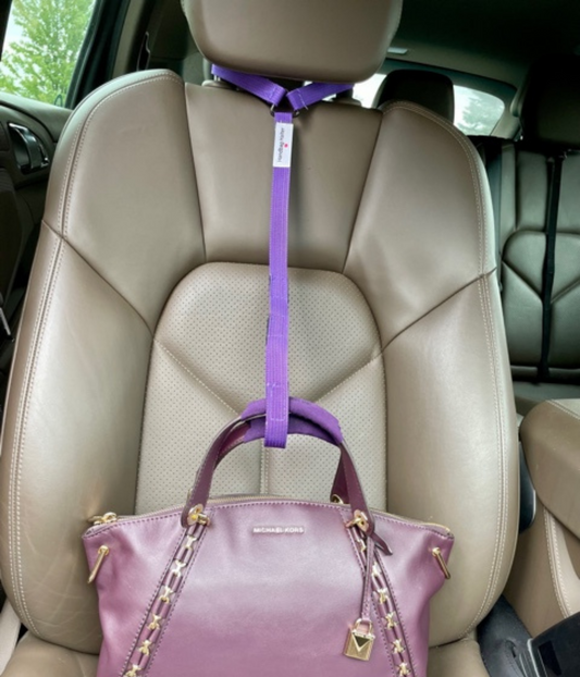 a Strap For That™ Purple  Bag Securing Handbag Halter