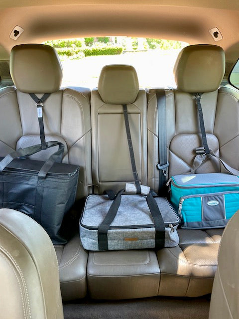 a Strap For That™   Save More 3 Pack  Black passenger seat bag securing strap