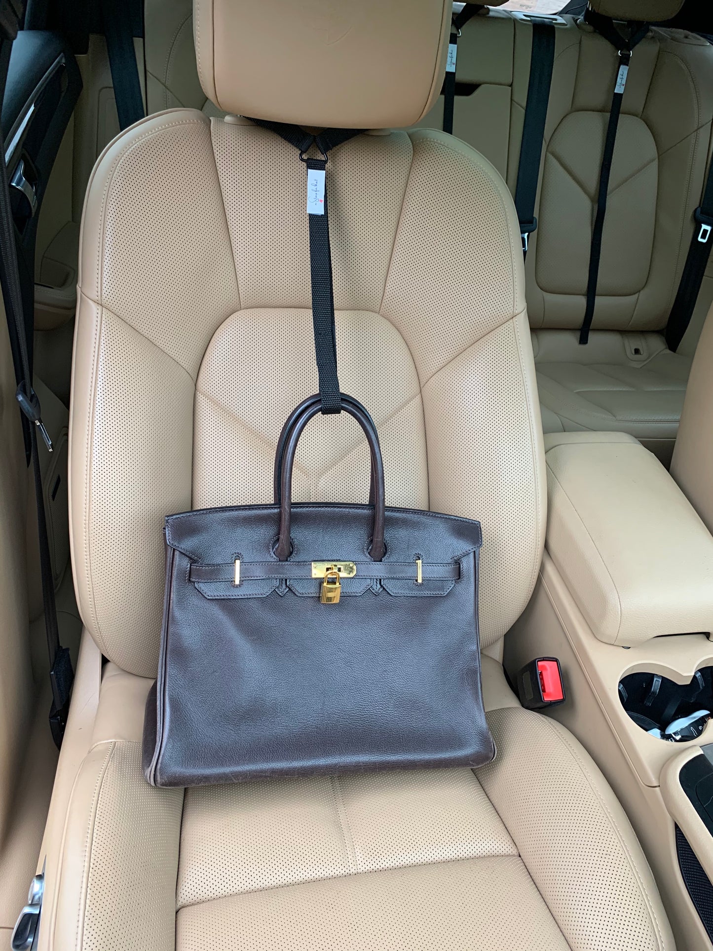 a Strap For That™   Save More 3 Pack  Black passenger seat bag securing strap