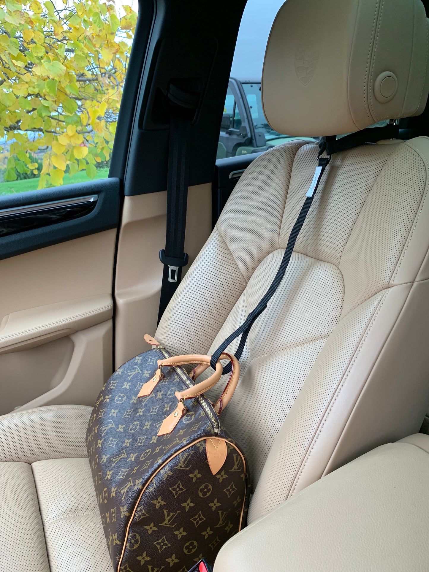 a Strap For That™  Save on 2 Pack  Black passenger seat bag securing strap